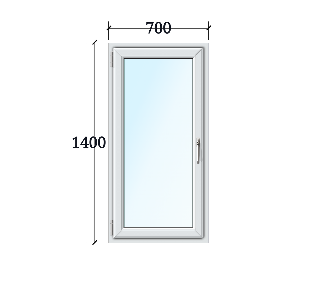 1 Flg. Fenster Drehkipp links