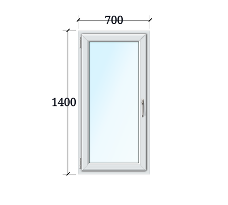 1 Flg. Fenster Drehkipp links