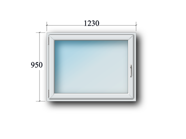 1 Flg. Fenster Drehkipp links