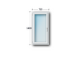 1 Flg. Fenster Drehkipp links