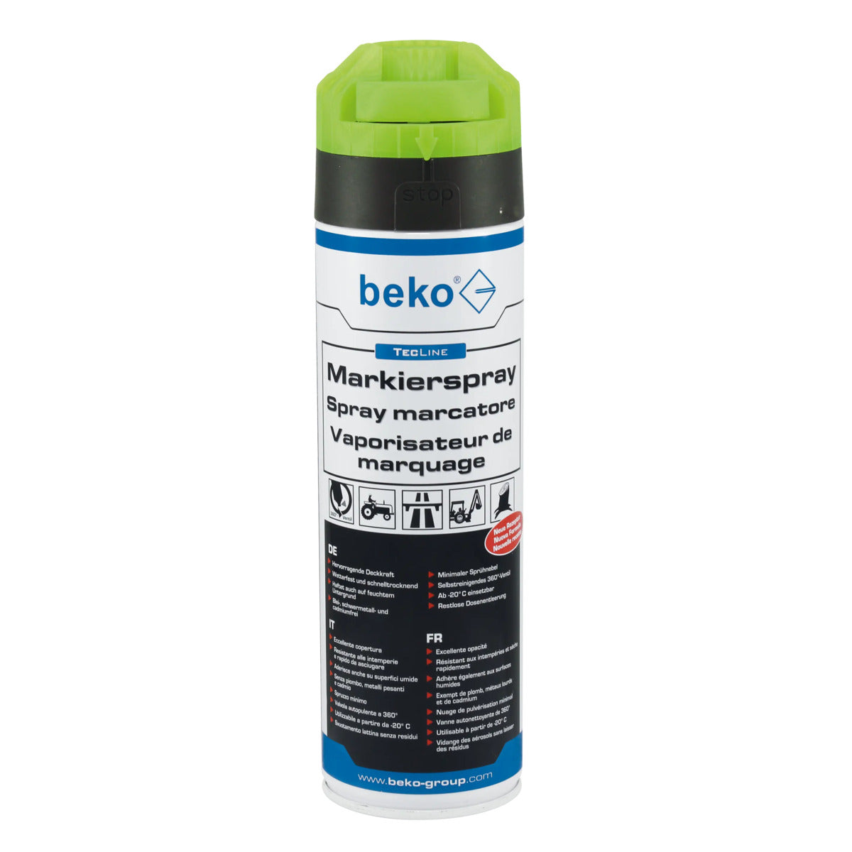 beko TecLine Markierspray 500 ml leuchtgrün