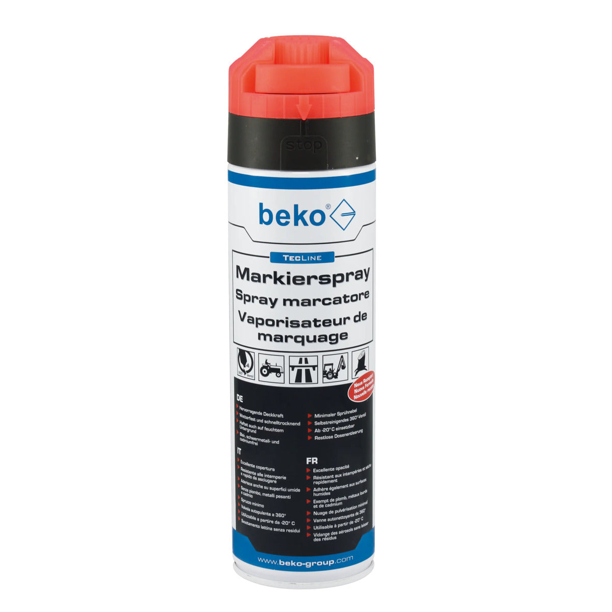 beko TecLine Markierspray 500 ml rot