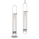 höfats OVAL CANDLE 55 Kerzenhalter silber – stehend und hängend