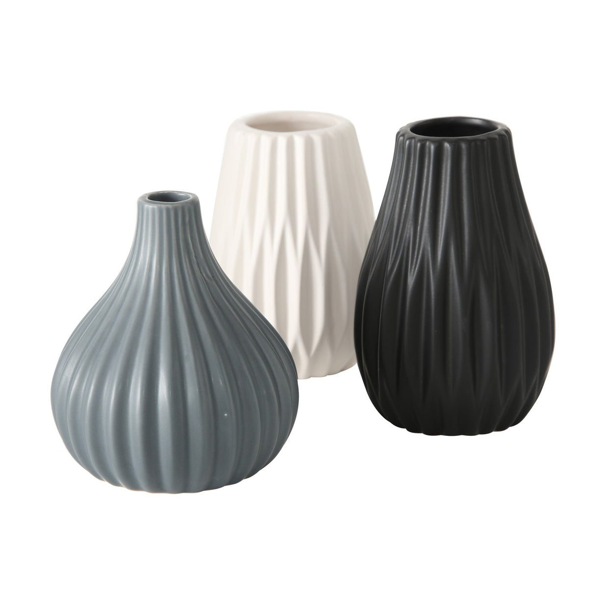 Boltze Vasenset Wilma Schwarz-Grau-Weiß 1016806