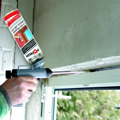 Förch Pistolenschaum 1K-PU 500 Plus – 1-Komponenten-Montageschaum für Füllen, Dämmen & Isolieren (500 ml)