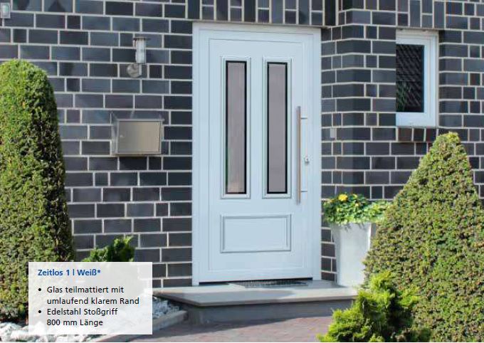 Haustüren weiß mit Glas konfigurieren und günstig online kaufen