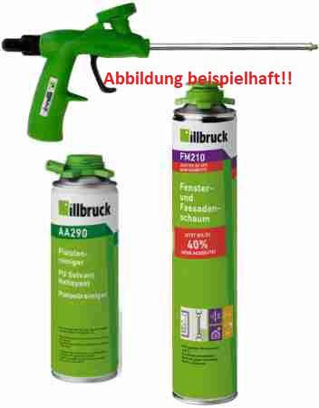 Illbruck Set Schaum FM210 880 ml + Reiniger + Schaumpistole