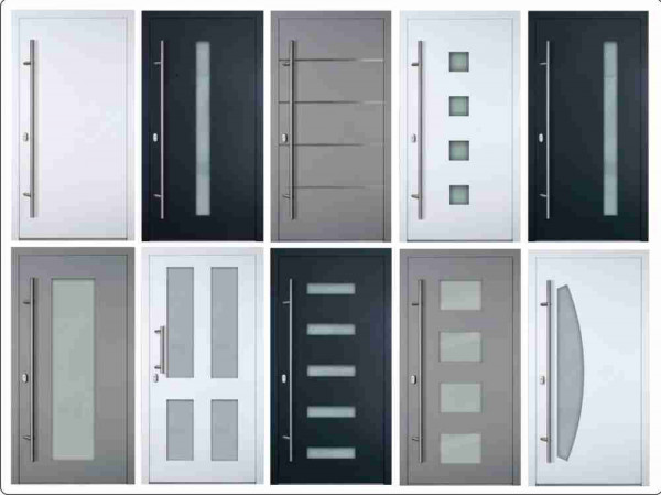 Übersicht Haustürmodelle Serie 90mm auf Maß